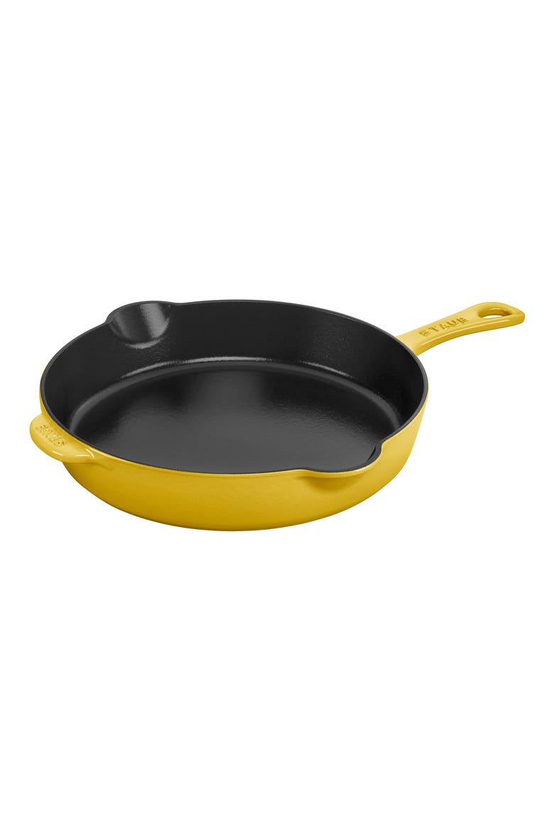11-Inch Enameled Cast Iron Traditional Skillet, Main, color, CITRON