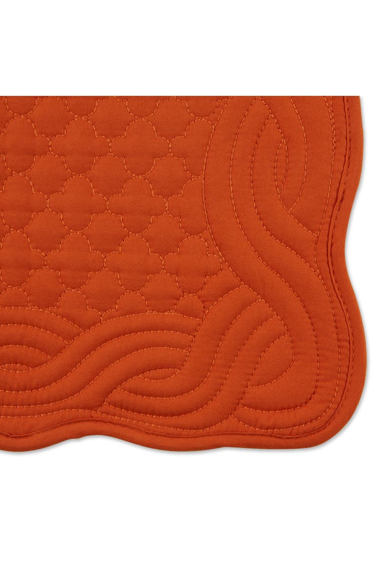 Quilted Farmhouse Placemat Set/6, Alternate, color, Pumpkin Spice