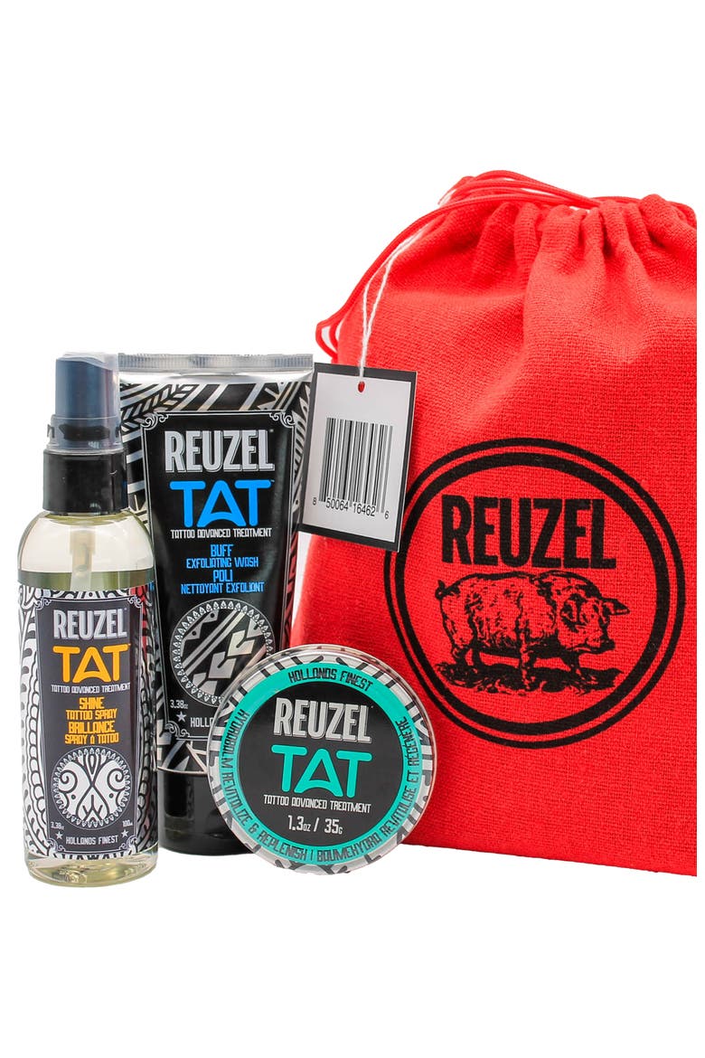 TAT BUFF Exfoliating Wash, SHINE Tattoo Spray, Vivid Gel Trio, Main, color, None