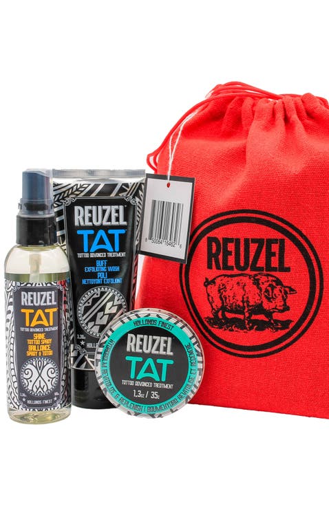 TAT BUFF Exfoliating Wash, SHINE Tattoo Spray, Vivid Gel Trio