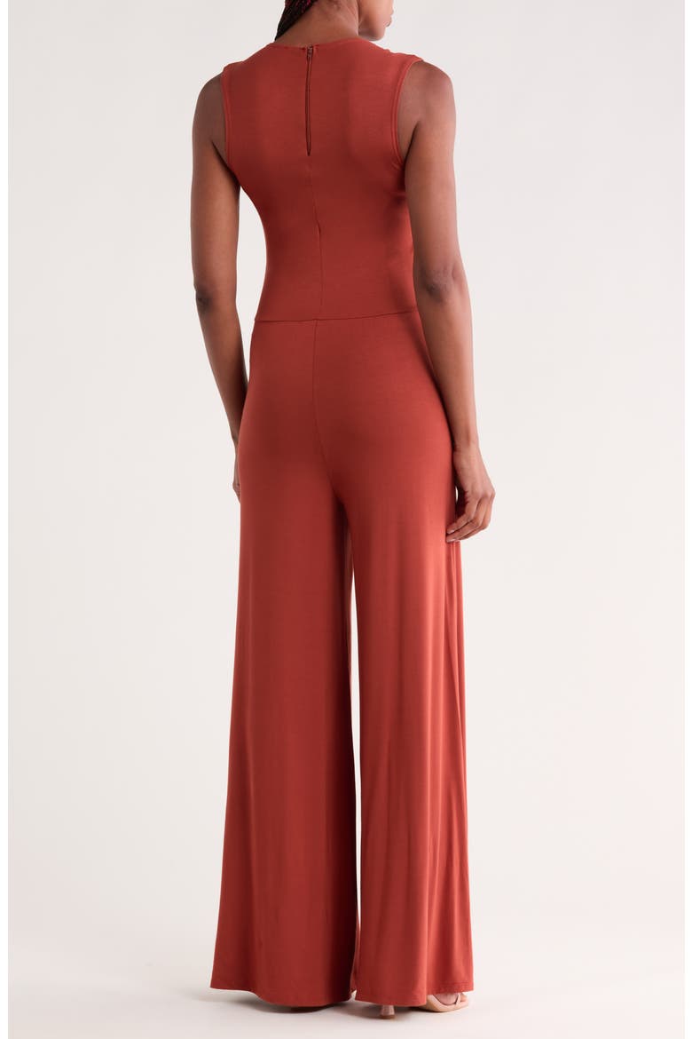 Sleeveless Wide Leg Jumpsuit, Alternate, color, HAZELNUT
