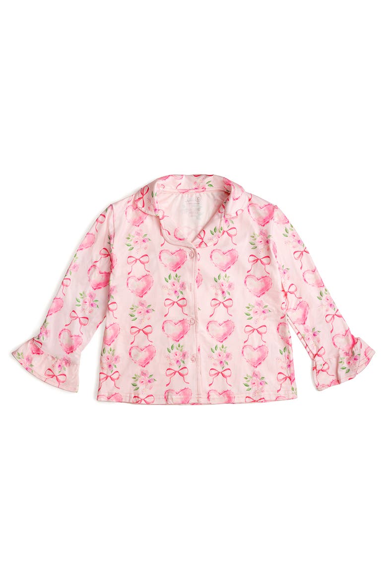 Heart Floral Trellis Lounge Set, Alternate, color, Soft Pink