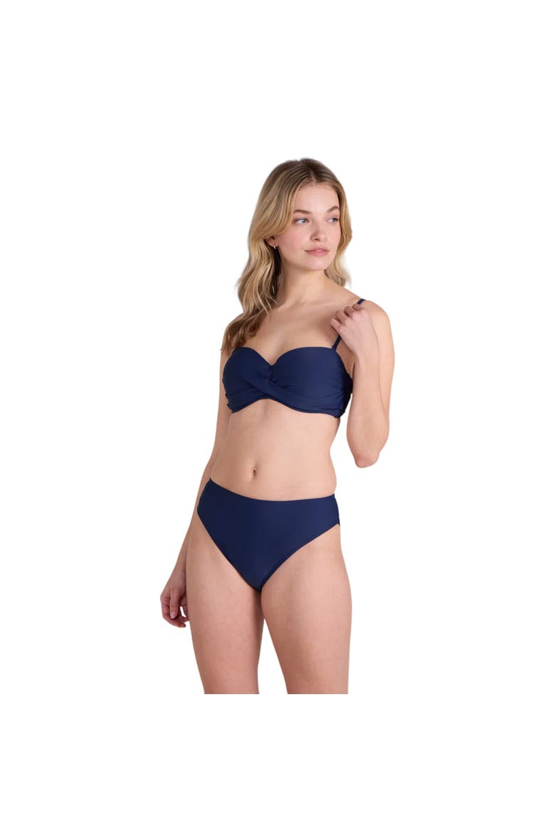 Docks Plain Bandeau Bikini Top, Alternate, color, Dark Blue