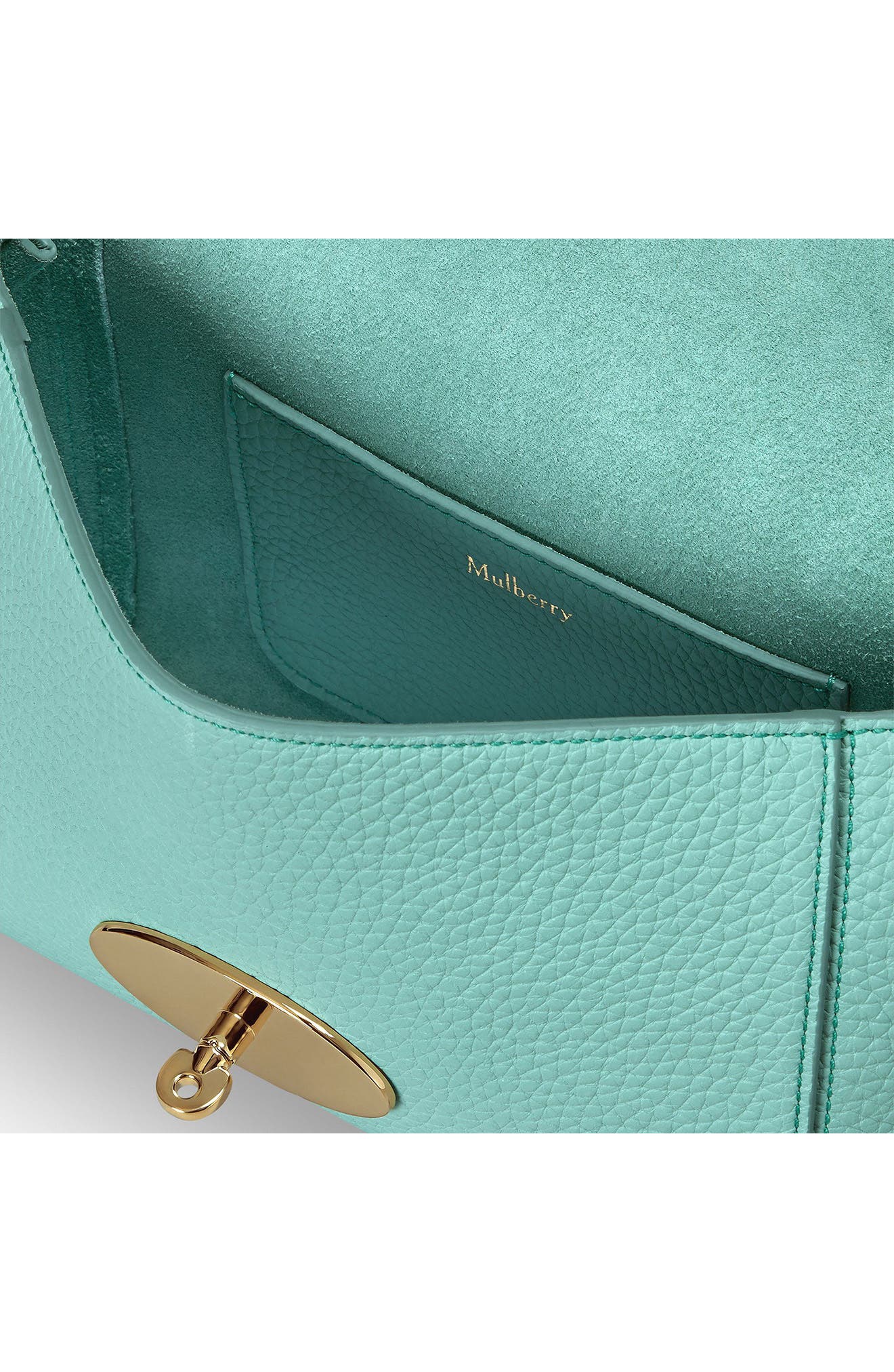 Lily Heavy Grain Leather Satchel, Alternate, color, MARINA BLUE