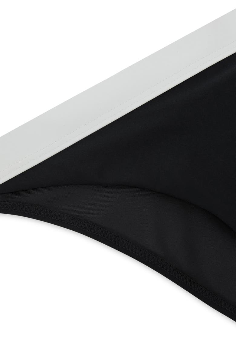 Reiss Abby Bikini Bottoms, Alternate, color, Black/ Ivory