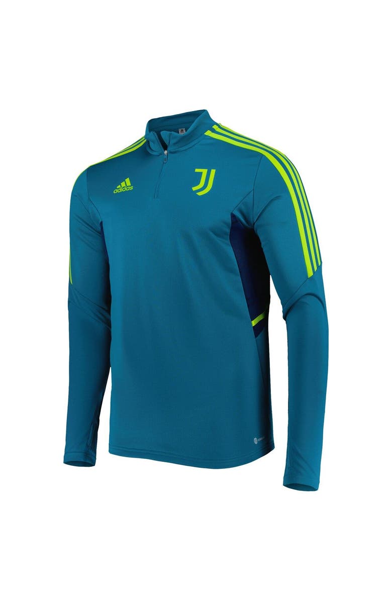 adidas Men's adidas Teal Juventus Team Training AEROREADY Quarter-Zip Top, Alternate, color, Teal