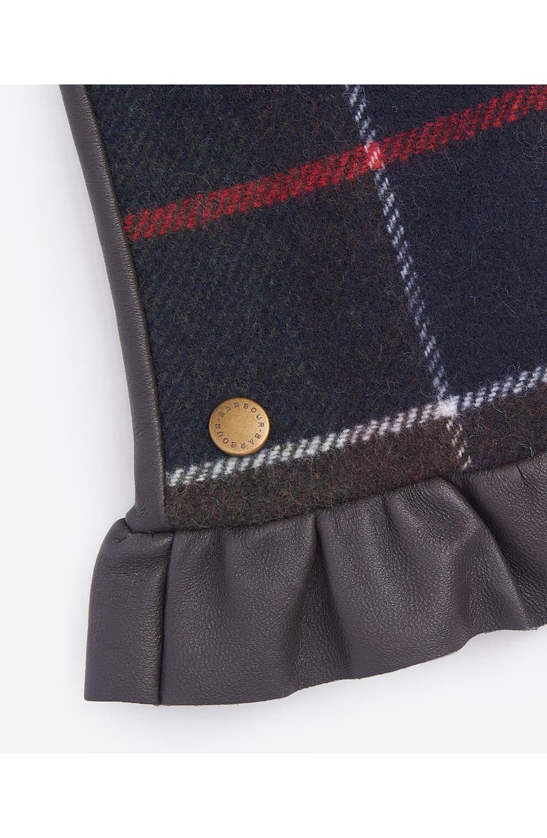 Barbour Elishaw Leather & Tartan Touchscreen Gloves, Alternate, color,