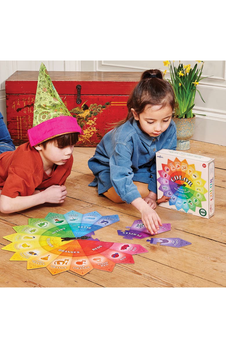 eeBoo Color Spinner Game Puzzle, Alternate, color, Multi