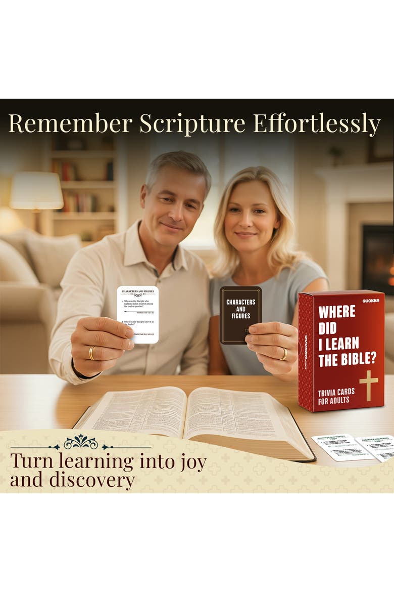 Bible Trivia and Learning Card Games for Kids & Adults, Alternate, color, Bible Trivia