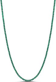 SHYMI Emerald 2mm Tennis Necklace