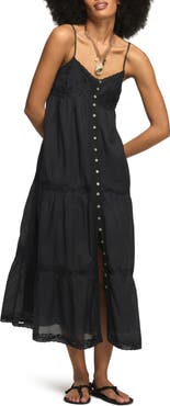 Lucky Brand Eyelet Embroidery A-Line Dress