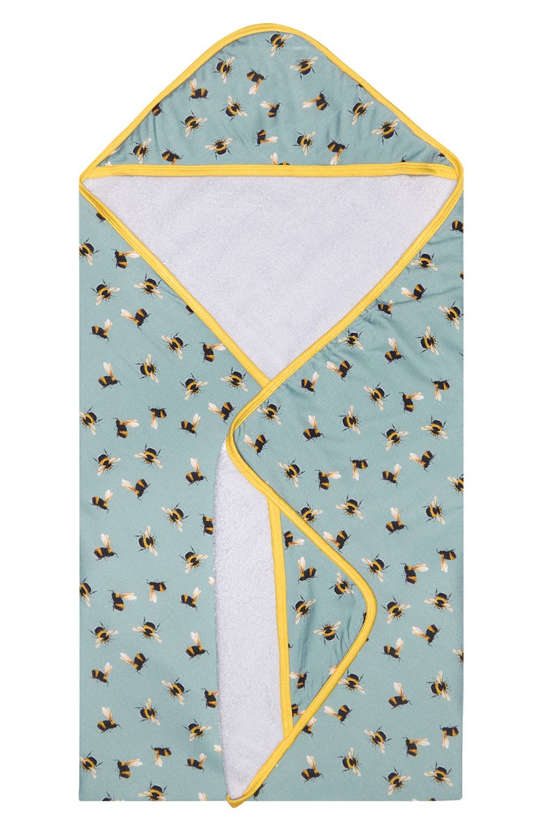 Posh Peanut Spring Bee Hooded Towel, Main, color, 