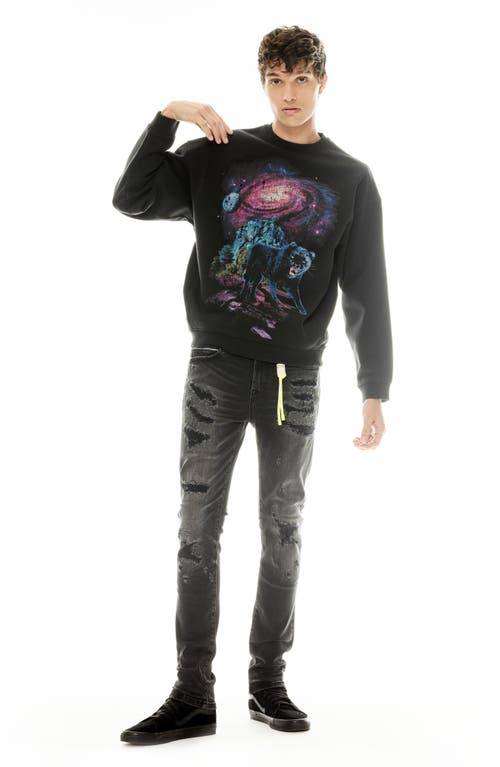 Cult Of Individuality Punk Distressed Super Skinny Jeans In Sterling