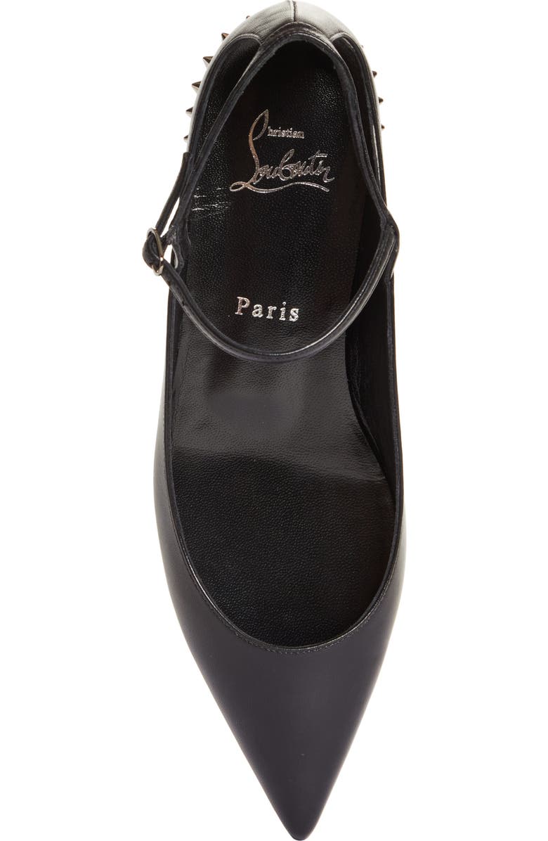 Christian Louboutin Conclusive Spike Pointed Toe Flat, Alternate, color,