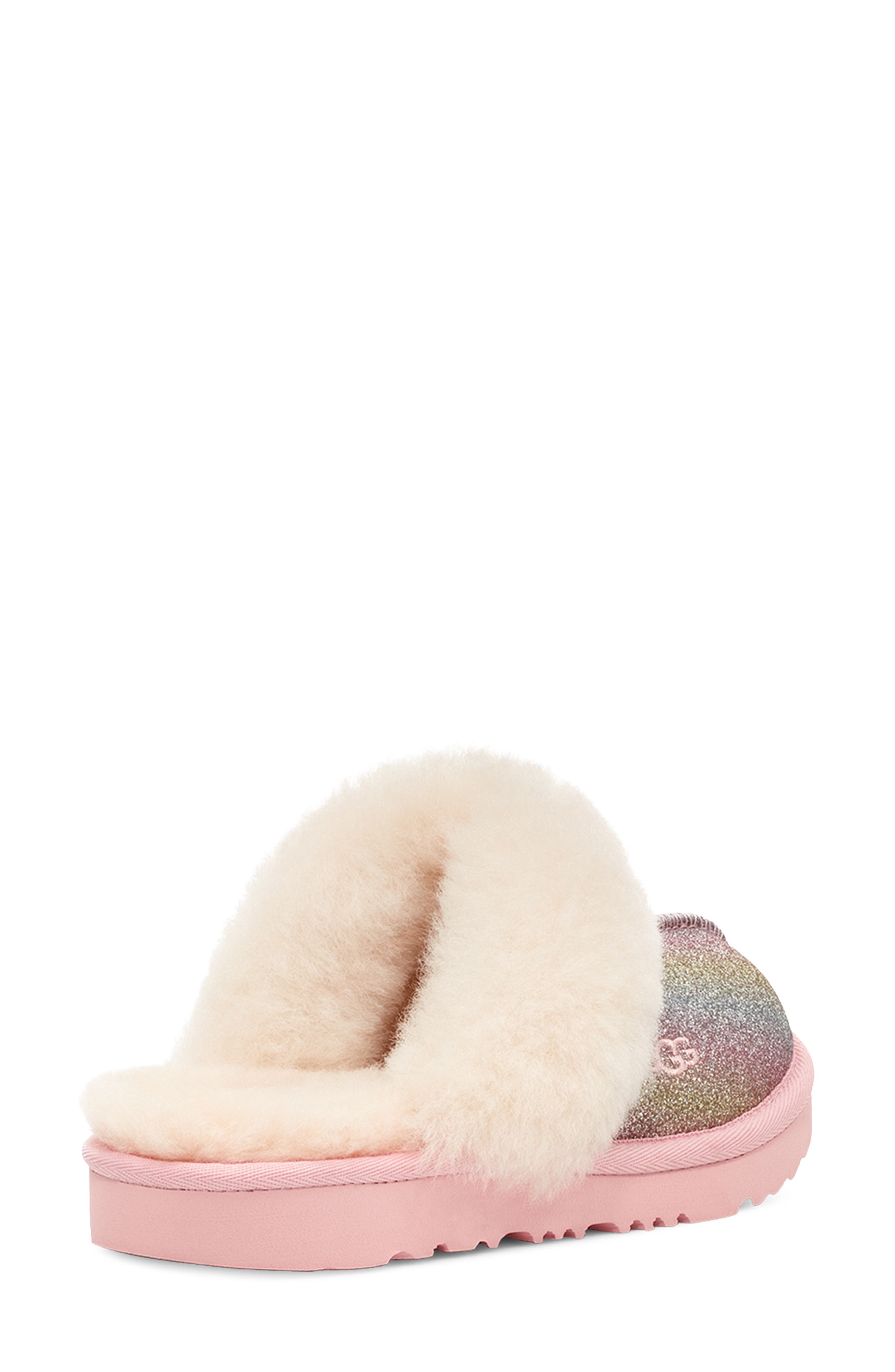 UGG<sup>®</sup> Cozy II Glitter Water Resistant Genuine Shearling Trim Clog, Alternate, color, 