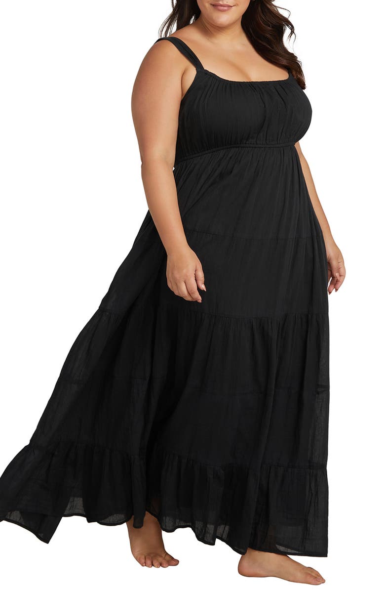 Artesands Liszt Cotton Cover-Up Dress, Alternate, color, 