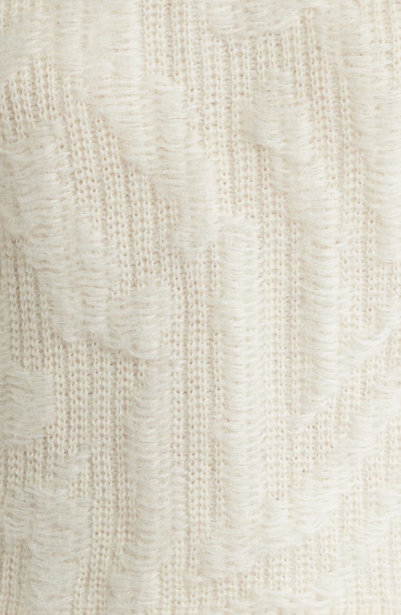 BOSS Fisura Virgin Wool & Mohair Blend Sweater, Alternate, color, Soft Cream