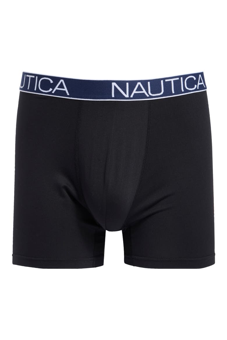 Assorted 4-Pack Brushed Boxer Briefs, Main, color, BLACK