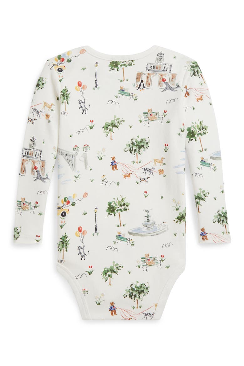 RL Baby x Riley Sheehey Cotton Bodysuit, Alternate, color, SATURDAY AT THE PARK