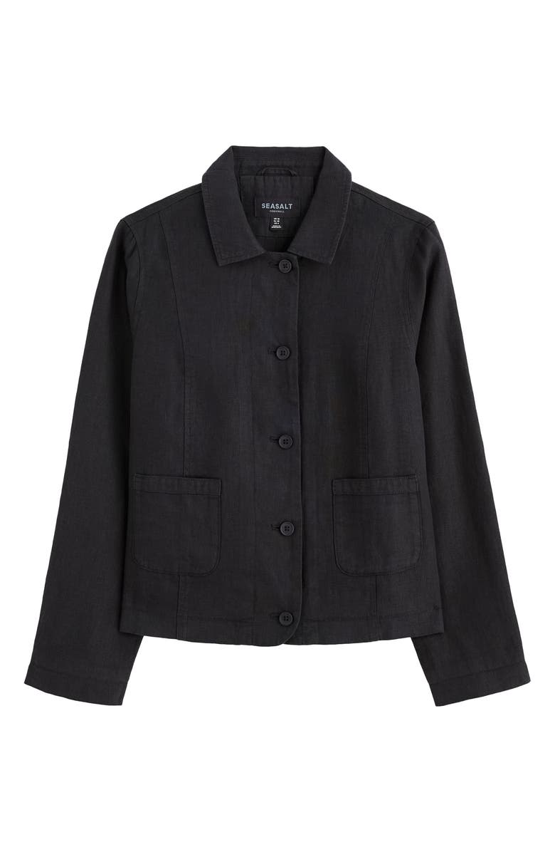 Seasalt Cornwall Arame Linen Jacket, Alternate, color, Inkwell