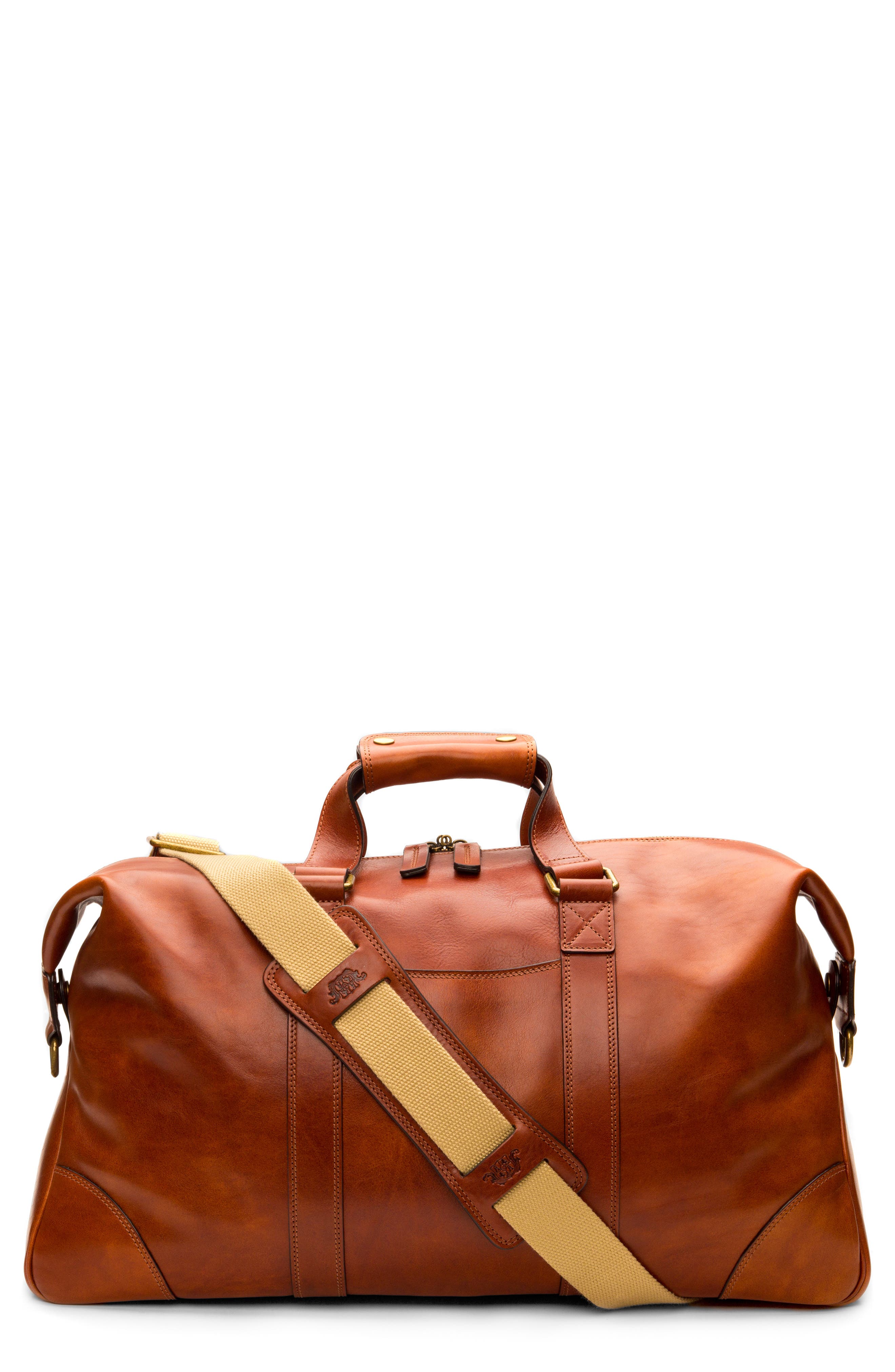 Bosca Leather Duffle Bag, Main, color, 
