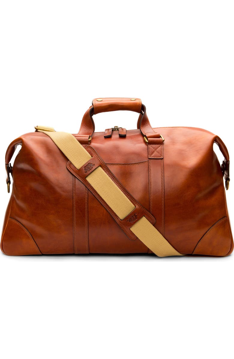 Bosca Leather Duffle Bag, Main, color,