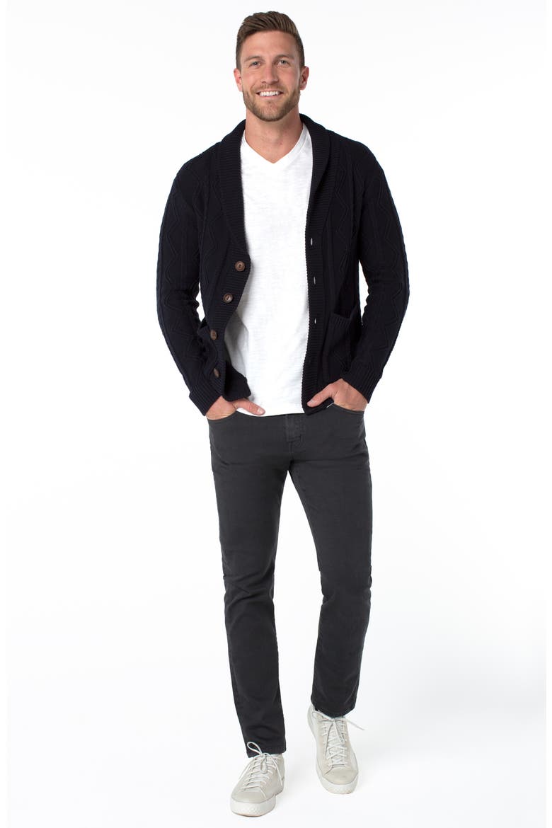 Kingston Modern Slim Straight Leg Stretch Twill Pants, Alternate, color, SHADOW