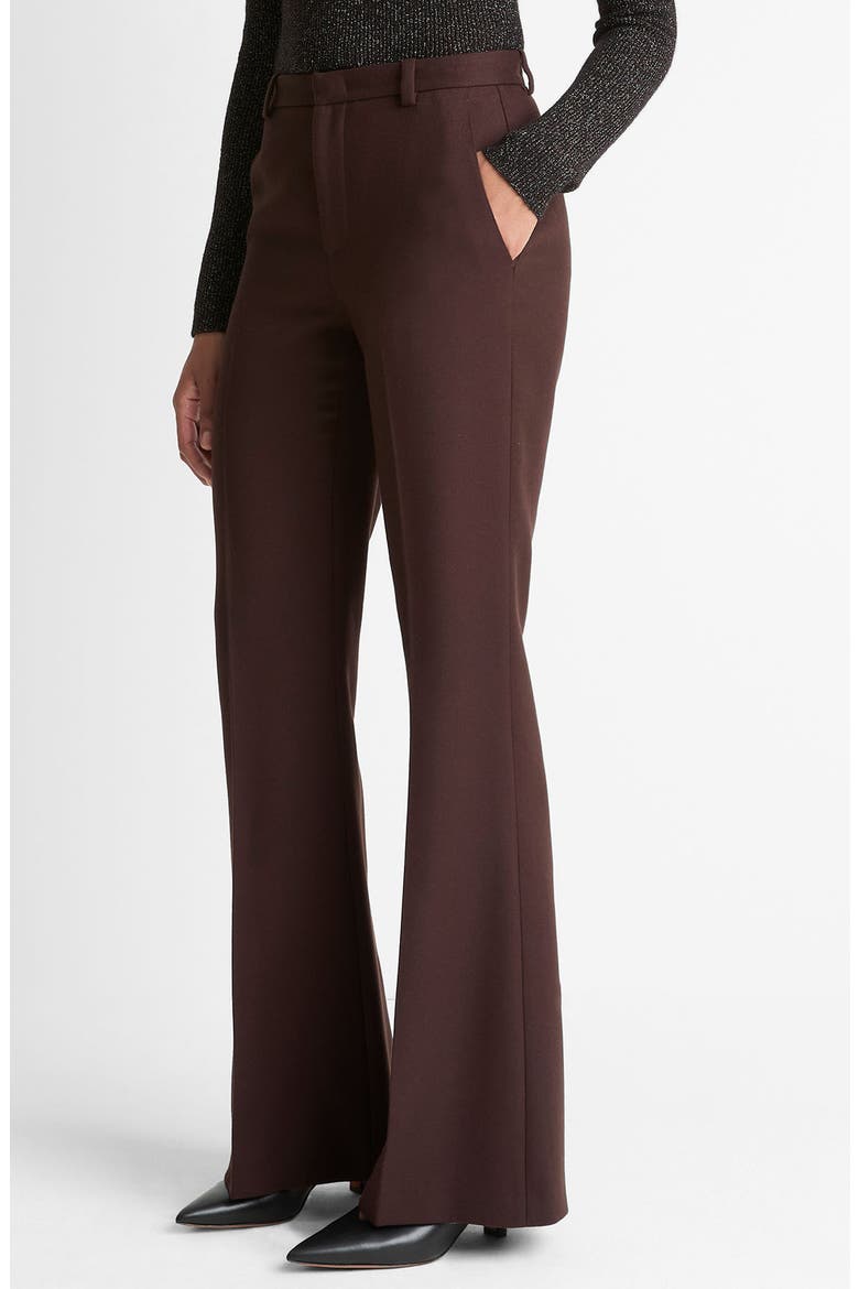 Mid Rise Flare Pants, Alternate, color, BLACK GRAPE