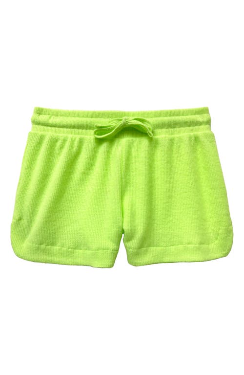 Suzette Collection Kids' Supersoft Waffle Shorts in Lime Green  product