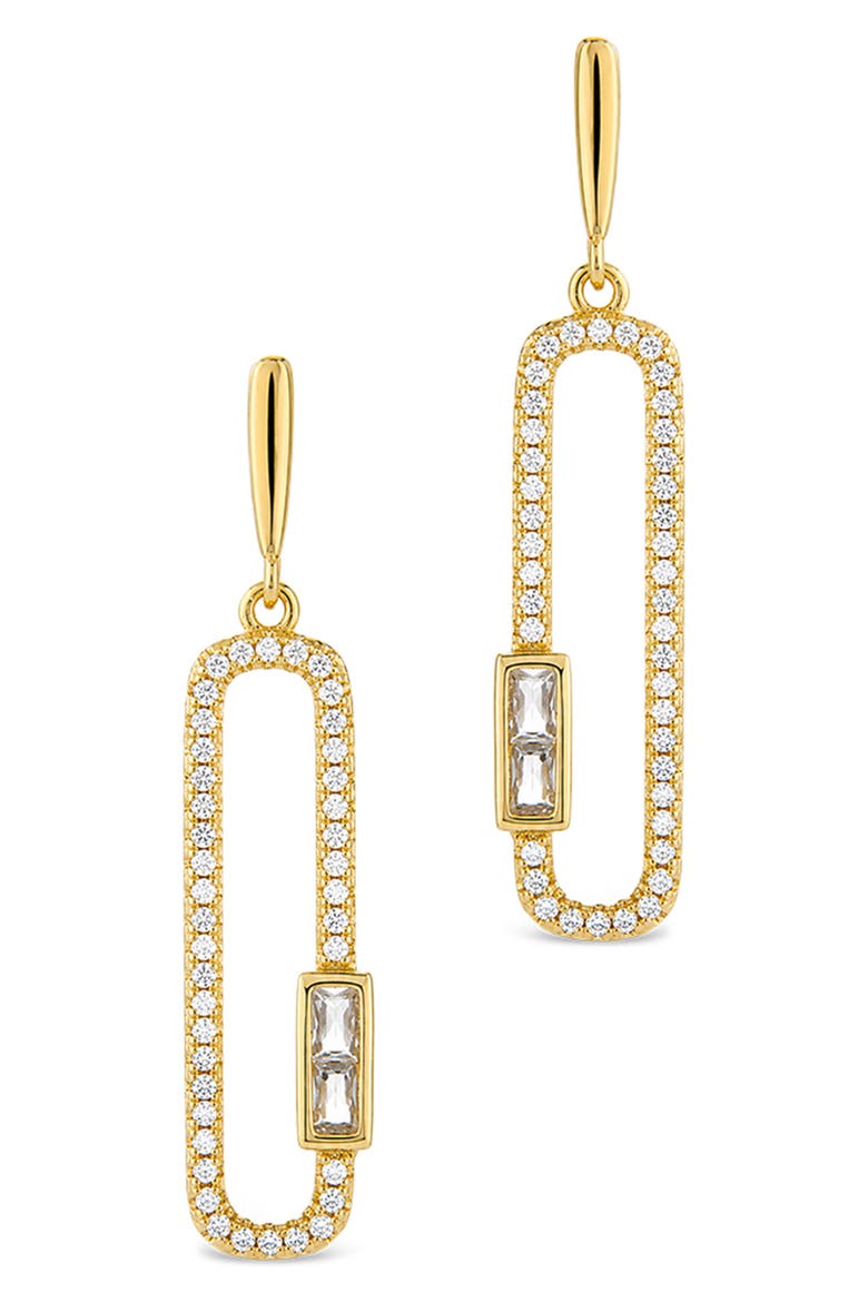 Lock Drop Earrings, Alternate, color, GOLD