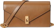 Polo Ralph Lauren Polo ID Chain Leather Crossbody Wallet