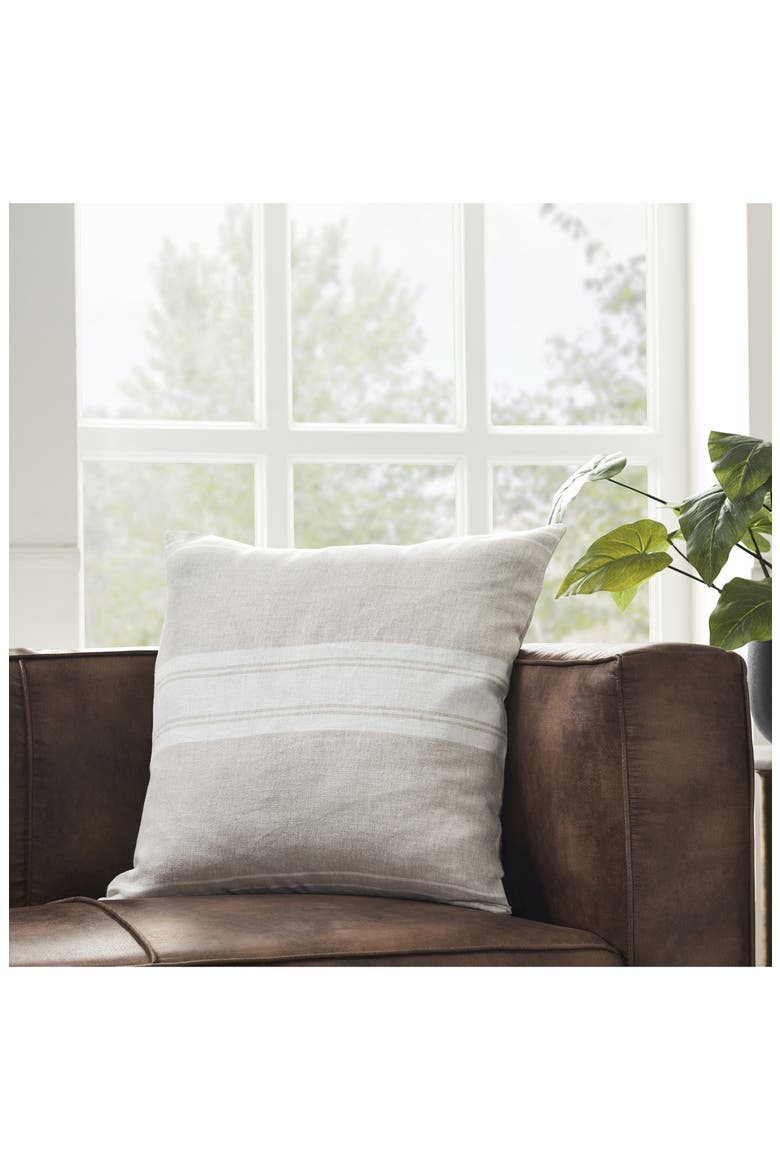 Raelyn Stripe Accent Pillow, Alternate, color, NATURAL