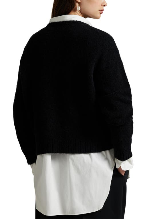 Polo Ralph Lauren Ralph & Ricky Tuxedo Bear Wool & Alpaca Blend Sweater In Black