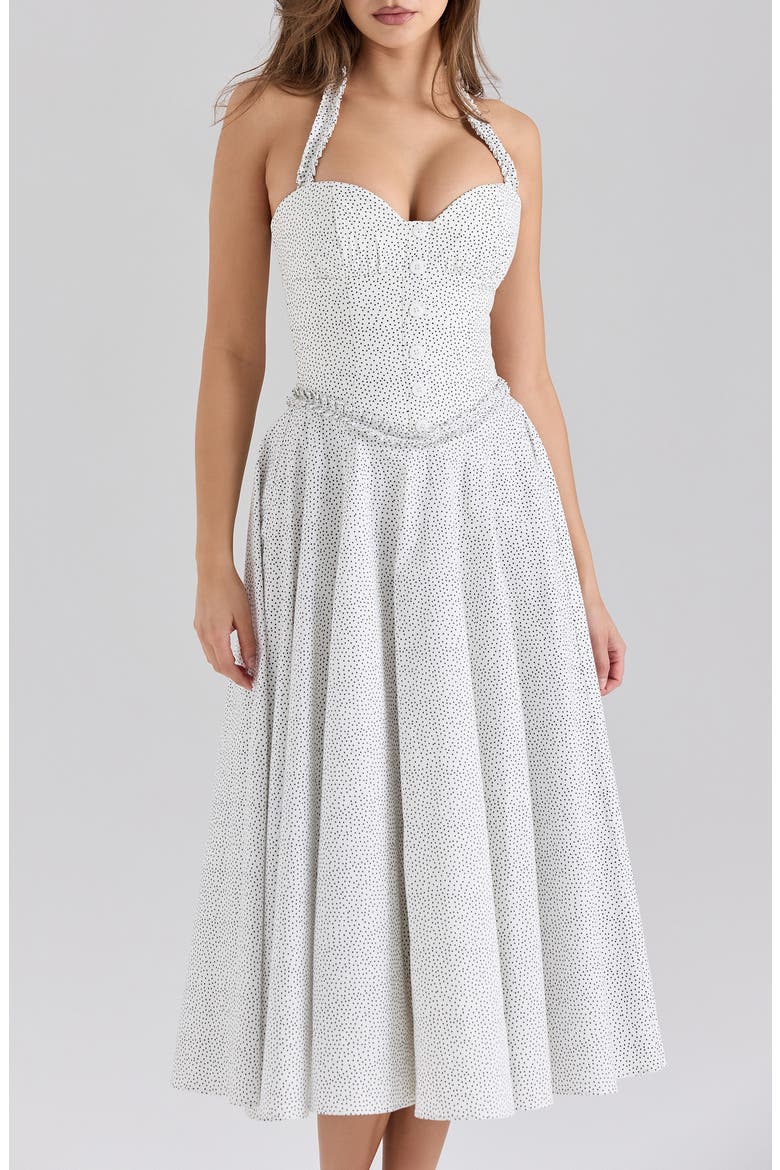 Georgie B Sleeveless Midi Dress, Alternate, color, MICRO SPOT
