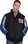 STARTER Men's Starter Black New York Giants Thursday Night Gridiron Half-Zip Jacket