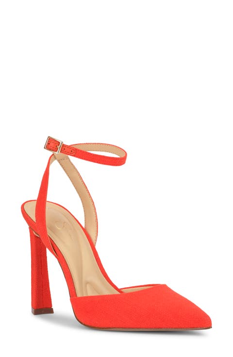 Ocanna Ankle Strap Pointed Toe Pump (Women)