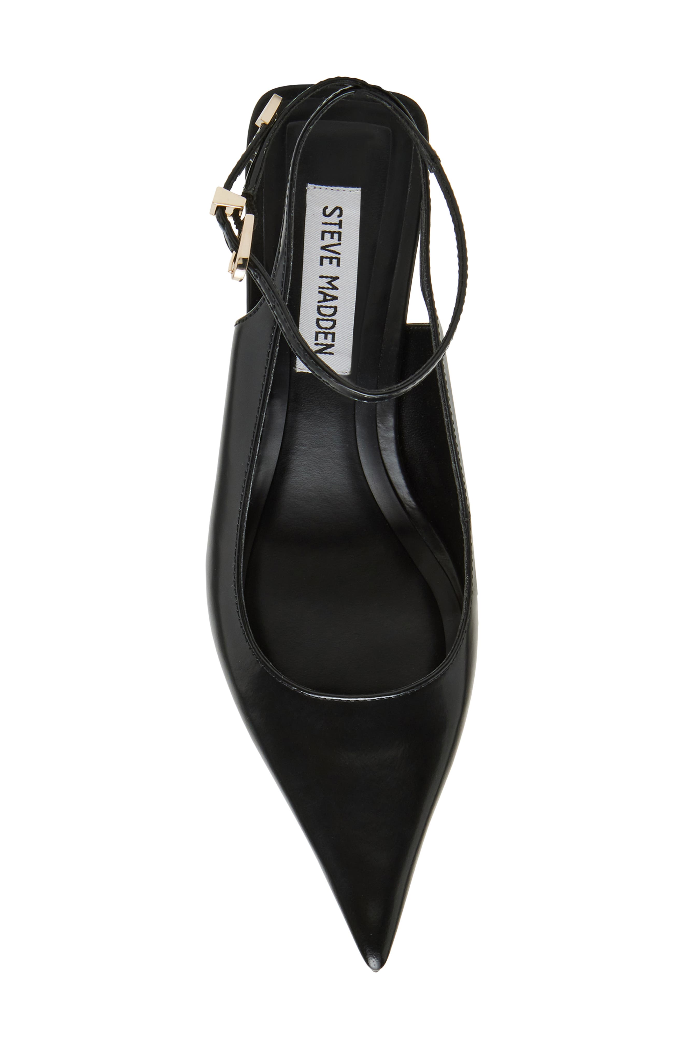 Steve Madden Rizzie Ankle Strap Pointed Toe Kitten Heel Pump, Alternate, color, 