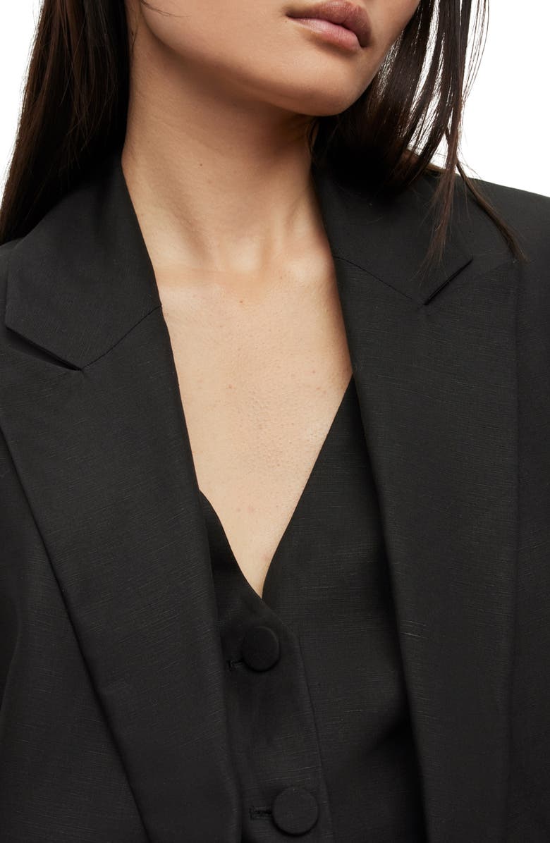 AllSaints Petra Double Breasted Blazer, Alternate, color,