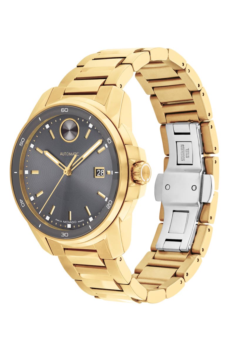 Movado Bold Verso Automatic Bracelet Watch, 43mm, Alternate, color, 