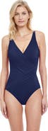 Gottex Lattice Surplice One Piece Swimsuit