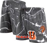PRO STANDARD Men's Pro Standard Black Cincinnati Bengals Allover Marble Print Shorts