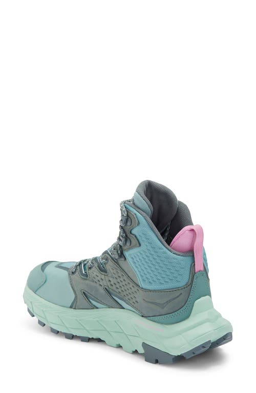 Hoka Anacapa Mid Gore-tex® Waterproof Hiking Shoe In Trellis/mist Green