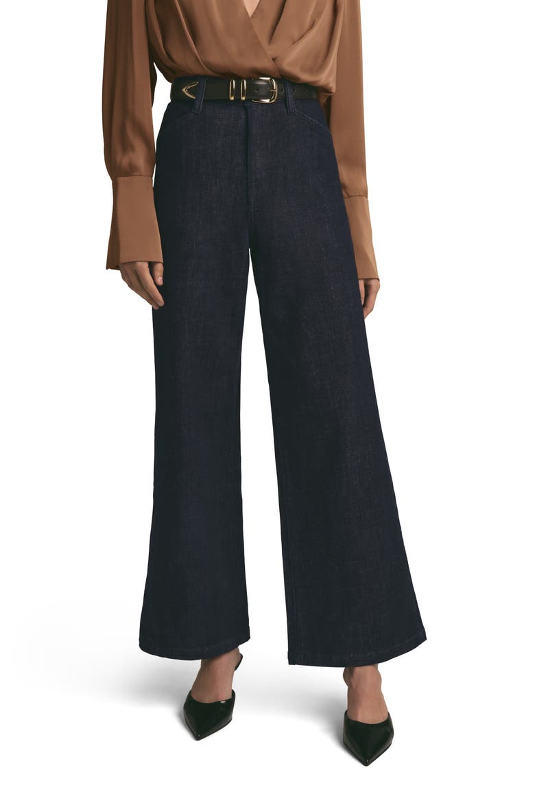 The Mischa Shortie Super High Waist Wide Leg Jeans, Main, color, WATERLOO