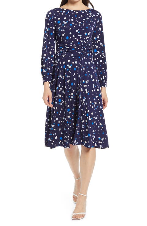 Ruched Long Sleeve Dress