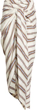 A.L.C. Rhodes Stripe Linen Blend Skirt