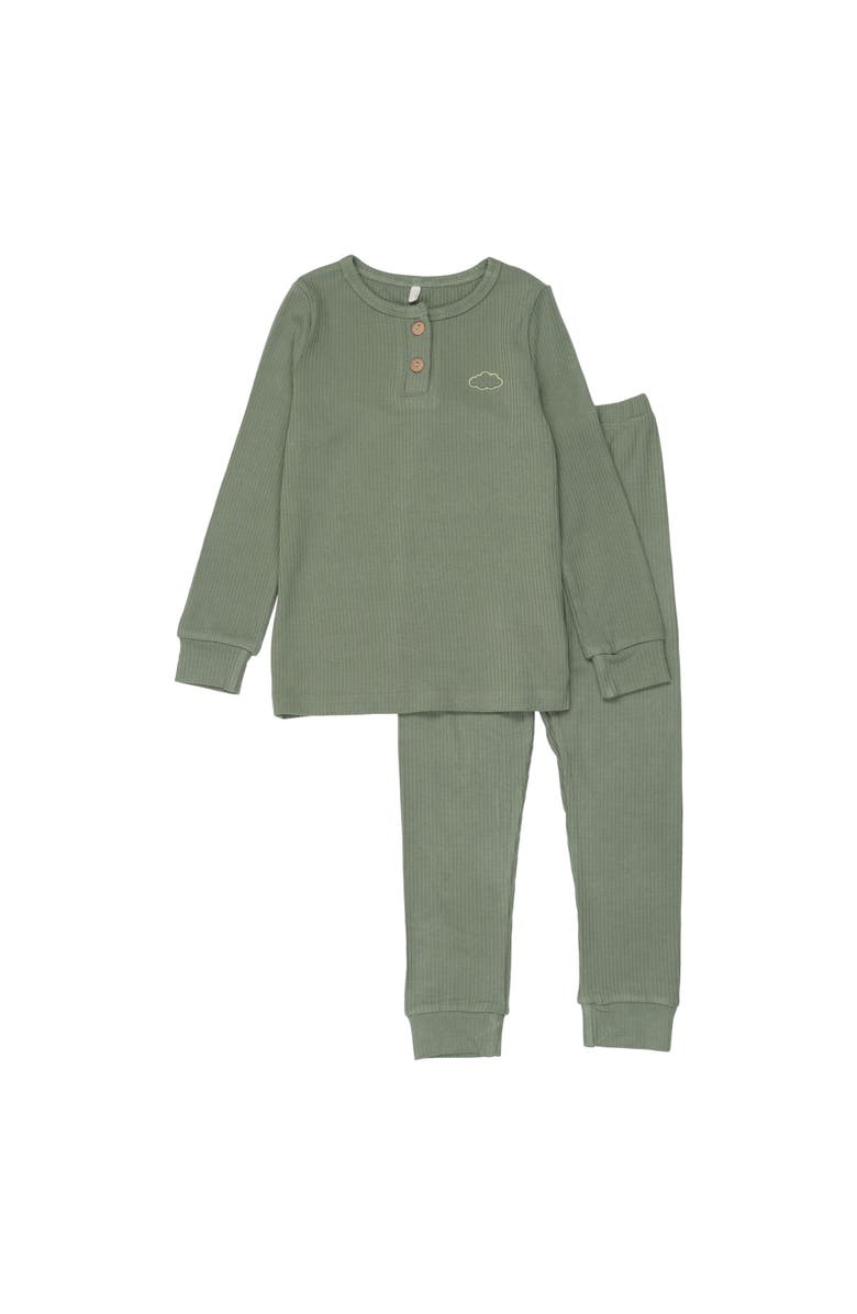 Pouf Boys Henley PJ, Main, color, Sage