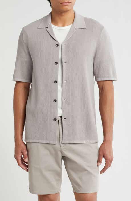 rag & bone Lewis Cotton Knit Camp Shirt