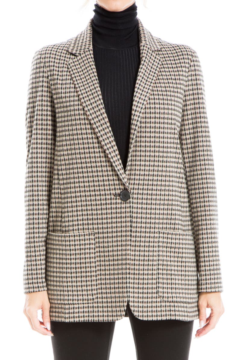 MAX STUDIO Double Knit One-Button Blazer, Main, color,