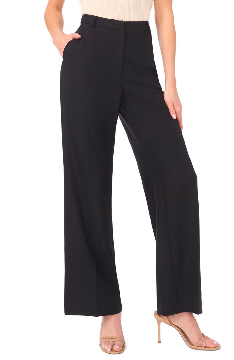Ted Baker Carina Straight Leg Suit Pants, Main, color, Rich Black
