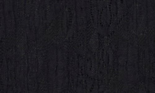 Vince Camuto Paisley Lace Tank In Rich Black
